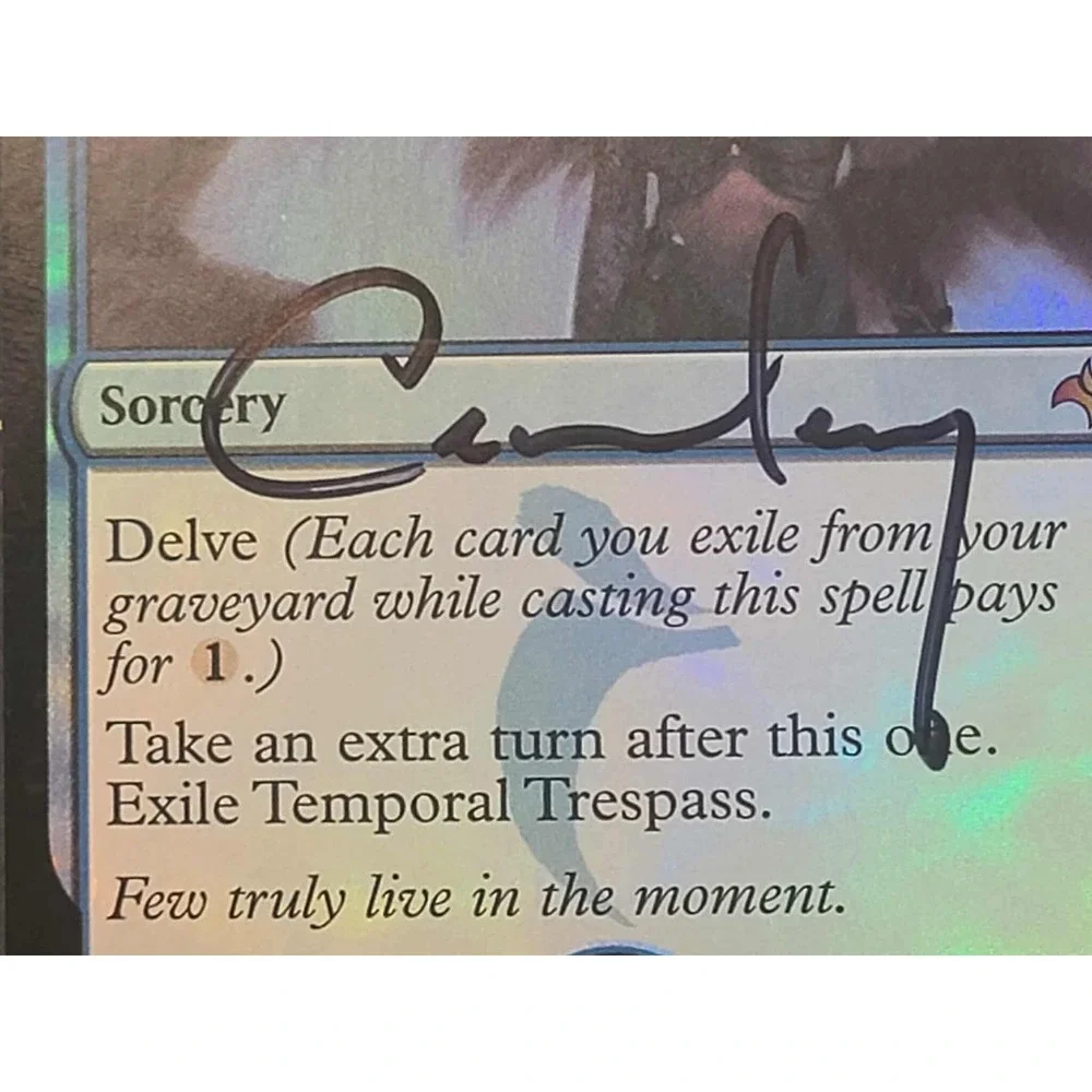 Temporal Trespass – Artist Proof AP – Foil – Signed White Back MTG Fate Reforged